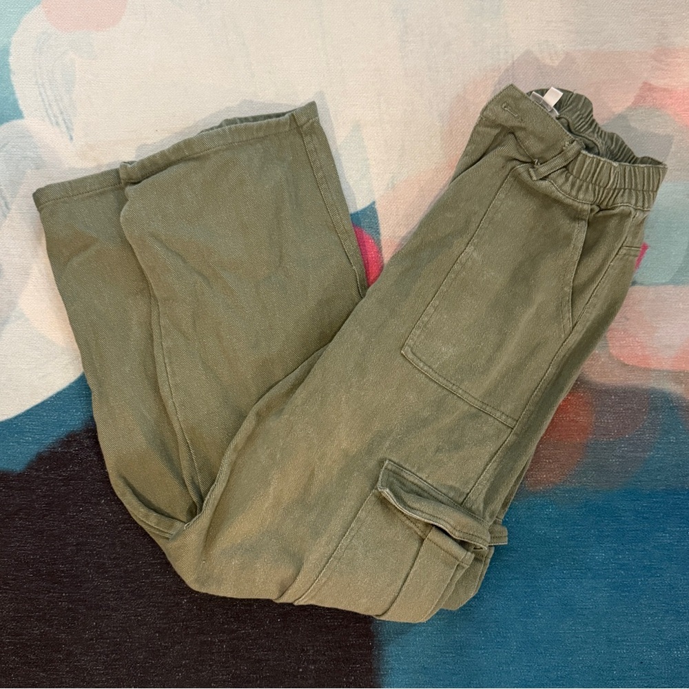 Princess Polly Green Cargo Pants